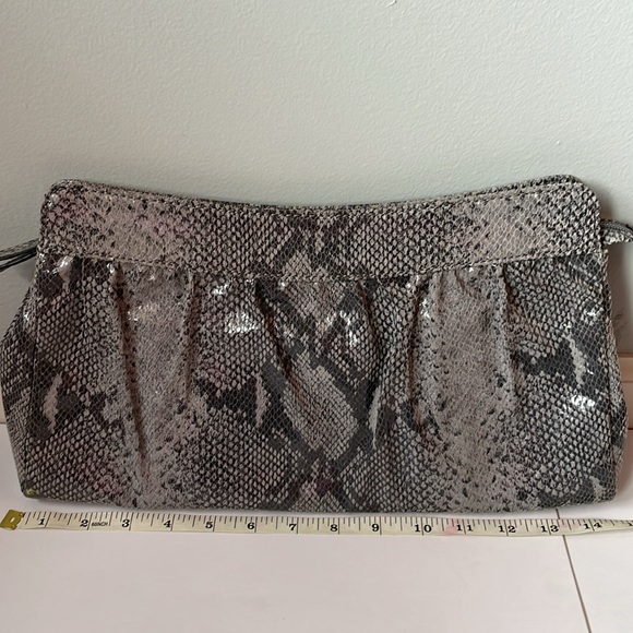 Like new Talbots clutch faux snakeskin date night bag - Picture 3 of 8